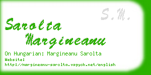 sarolta margineanu business card